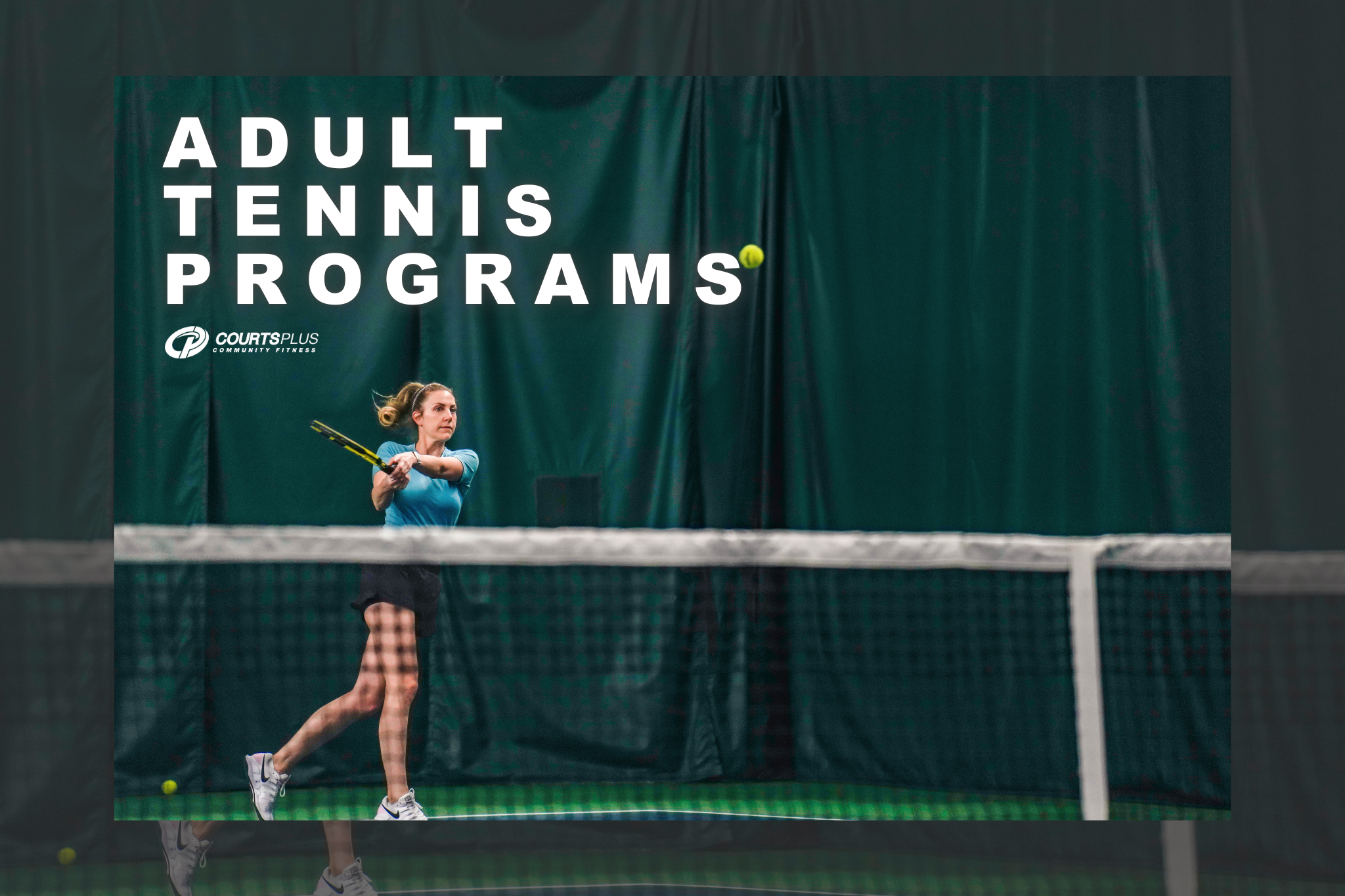 Woman playing tennis