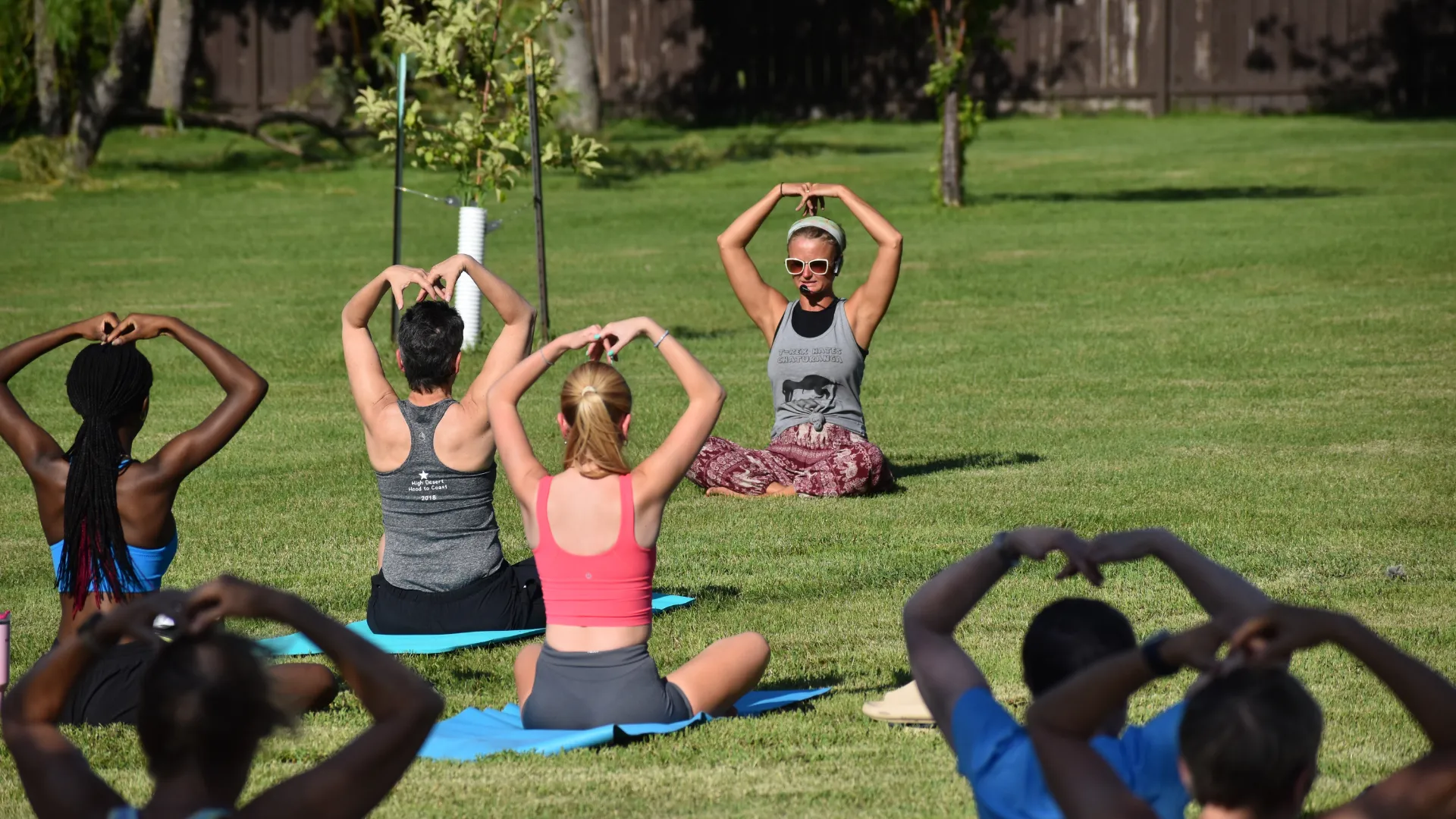 Yoga in a Park